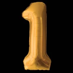 Cijfer Ballon Goud - 97cm - Cijfer één