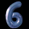 Cijfer Ballon Blauw - 97cm - Cijfer Zes