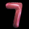 Cijfer Ballon Roze - 97cm - Cijfer Zeven