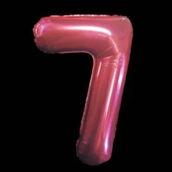 Cijfer Ballon Roze - 97cm - Cijfer Zeven