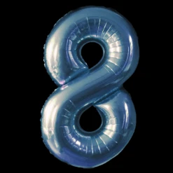 Cijfer Ballon Blauw - 97cm - Cijfer Acht