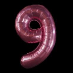 Cijfer Ballon Roze - 97cm - Cijfer Negen
