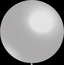 Zilveren Ballonnen - Metallic - 57cm