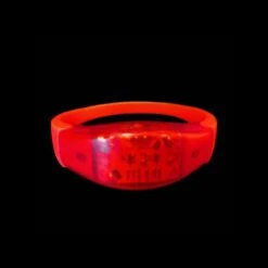 Sound Activated LED Armband - Rood