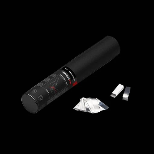 MagicFX Handmatige Confetti Shooter 28cm Wit&zilver - Afbeelding 2