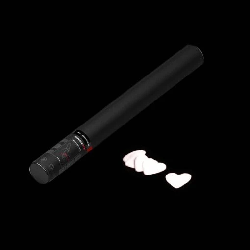 MagicFX Handmatige Confetti Shooter 50cm Witte Hartjes