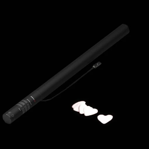 MagicFX Elektrisch Confetti Shooter 80cm Witte Hartjes