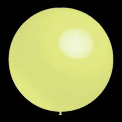 Gele Ballonnen - Pastel Rond - 30cm