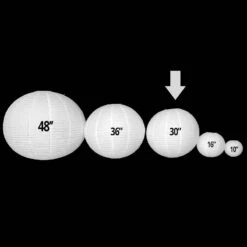 Crème Lampion - Brandvertragend - 25cm
