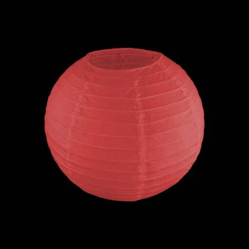 Rode Lampion - Brandvertragend - 25cm - Afbeelding 3