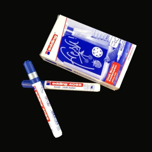Blauwe Krijtstift Voor Foam Handen
