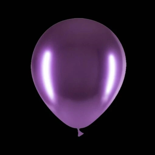 Paarse Ballonnen - Chrome - 30cm - Afbeelding 3