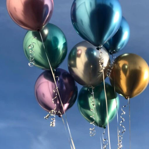Gouden Ballonnen - Chrome - 30cm - Afbeelding 2