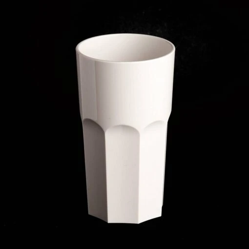 Kunststof Glazen Retro - 33cl - Wit