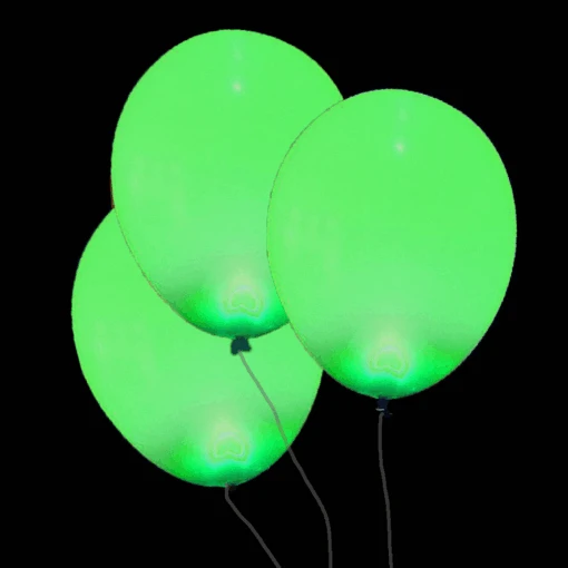LED Lampjes Ballon Aan Stiek - Groen - Afbeelding 2