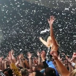 MagicFX Confetti Shooter Handmatig 50cm Wit&zilver