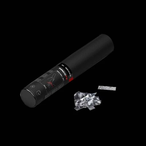 MagicFX Handmatige Confetti Shooter 28cm Metallic Zilver - Afbeelding 2