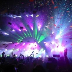 MagicFX Handmatige Confetti Shooter 80cm Donkerblauw