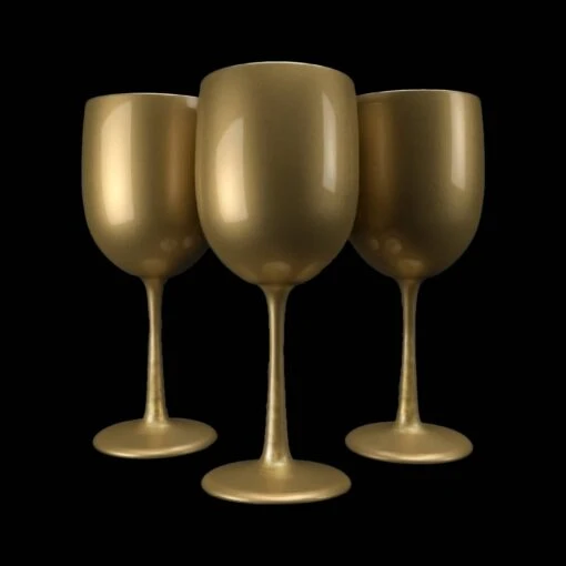 Kunststof Wijnglazen - 48cl - Goud - Afbeelding 2