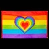 Boland Regenboog Vlag Hartje - 90x150cm