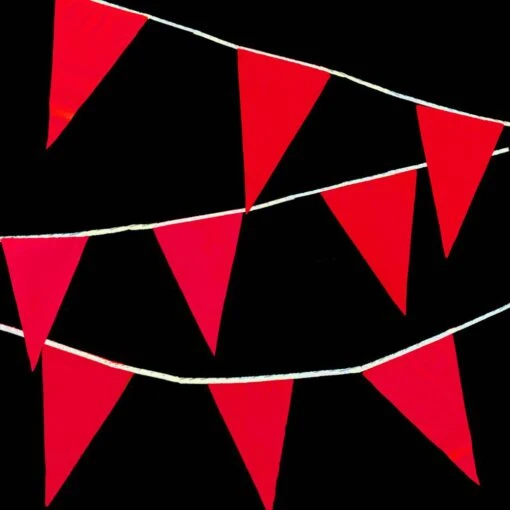 Vlaggenlijn - Rood - 10m - Afbeelding 2