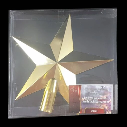 Kerstboom Piek Ster - Goud - 20cm
