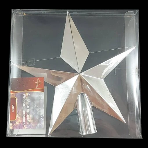 Kerstboom Piek Ster - Zilver - 20cm - Afbeelding 2