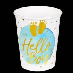 Boland Papieren Bekertjes 'Hello Boy!' - 10 Stuks - 25cl