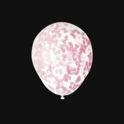 Confetti Ballonnen - Roze Hartjes Confetti - 40cm