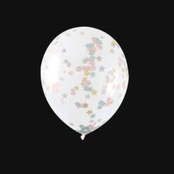 Confetti Ballonnen - Multicolor Sterretjes Confetti - 40cm