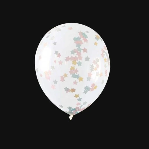 Confetti Ballonnen - Multicolor Sterretjes Confetti - 40cm