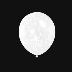 Confetti Ballonnen - Witte Confetti - 30cm