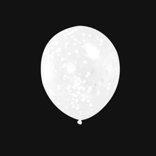 Confetti Ballonnen - Witte Confetti - 30cm
