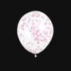 Confetti Ballonnen - Roze Confetti - 30cm