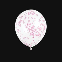 Confetti Ballonnen - Roze Confetti - 30cm