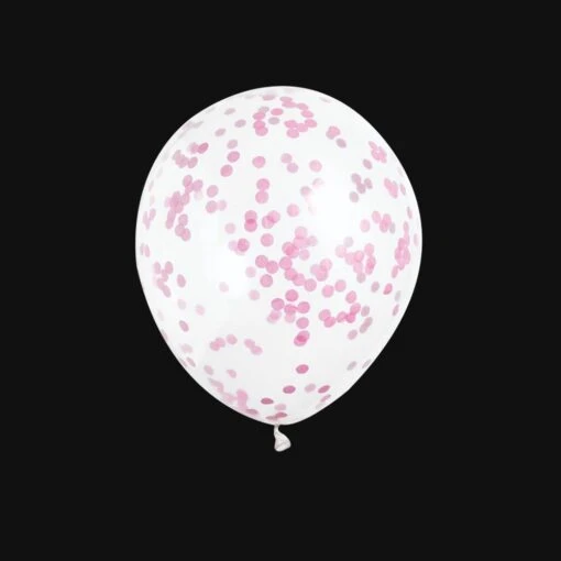Confetti Ballonnen - Roze Confetti - 30cm
