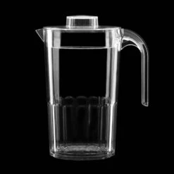 Kunststof Pitchers Met Deksel - 1 Liter - Transparant