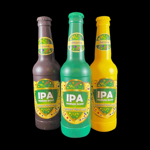 Confetti Kanon Budget - Bierfles - Goud - Afbeelding 4