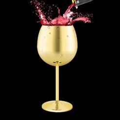 RVS Wijnglazen - 70cl - Goud