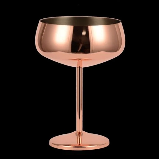 RVS Cocktailglazen Hoog - 40cl - Roségoud - Afbeelding 2