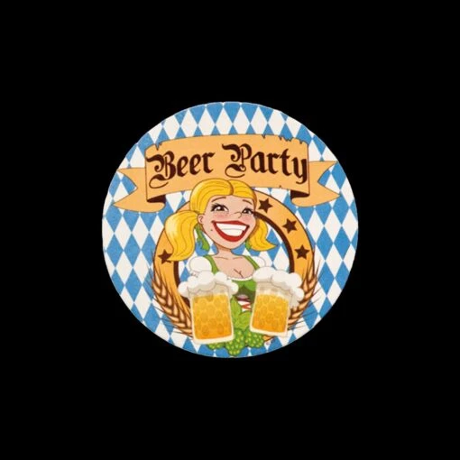 Boland Oktoberfest Bierviltjes - 10cm - Afbeelding 2