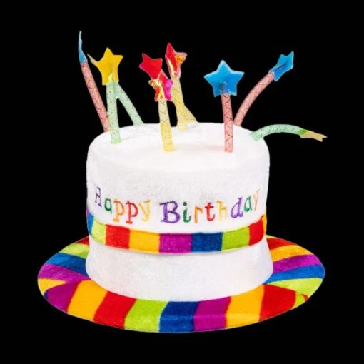 Boland Kinderhoed Regenboog Taart - Happy Birthday - Afbeelding 2