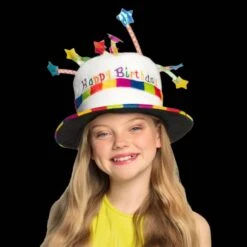 Boland Kinderhoed Regenboog Taart - Happy Birthday