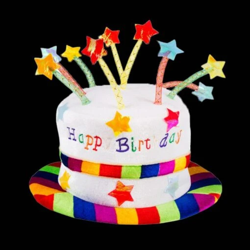 Boland Hoed Regenboog Taart - Happy Birthday