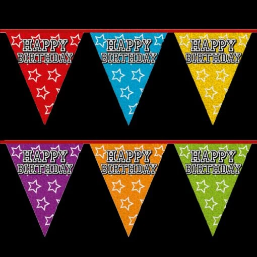 Boland Holografische Vlaggenlijn - Happy Birthday - Afbeelding 2
