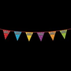 Boland Holografische Vlaggenlijn - Happy Birthday