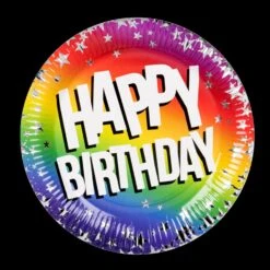 Boland Papieren Bordjes 23cm - 10 Stuks - Happy Birthday