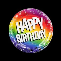 Boland Papieren Bordjes 18cm - 10 Stuks - Happy Birthday