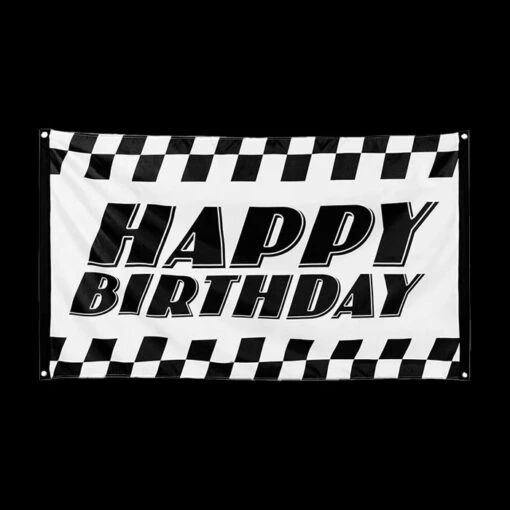 Boland Polyester Banner Racing - Happy Birthday - Afbeelding 2