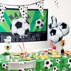 Boland Polyester Banner Voetbal - Happy Birthday